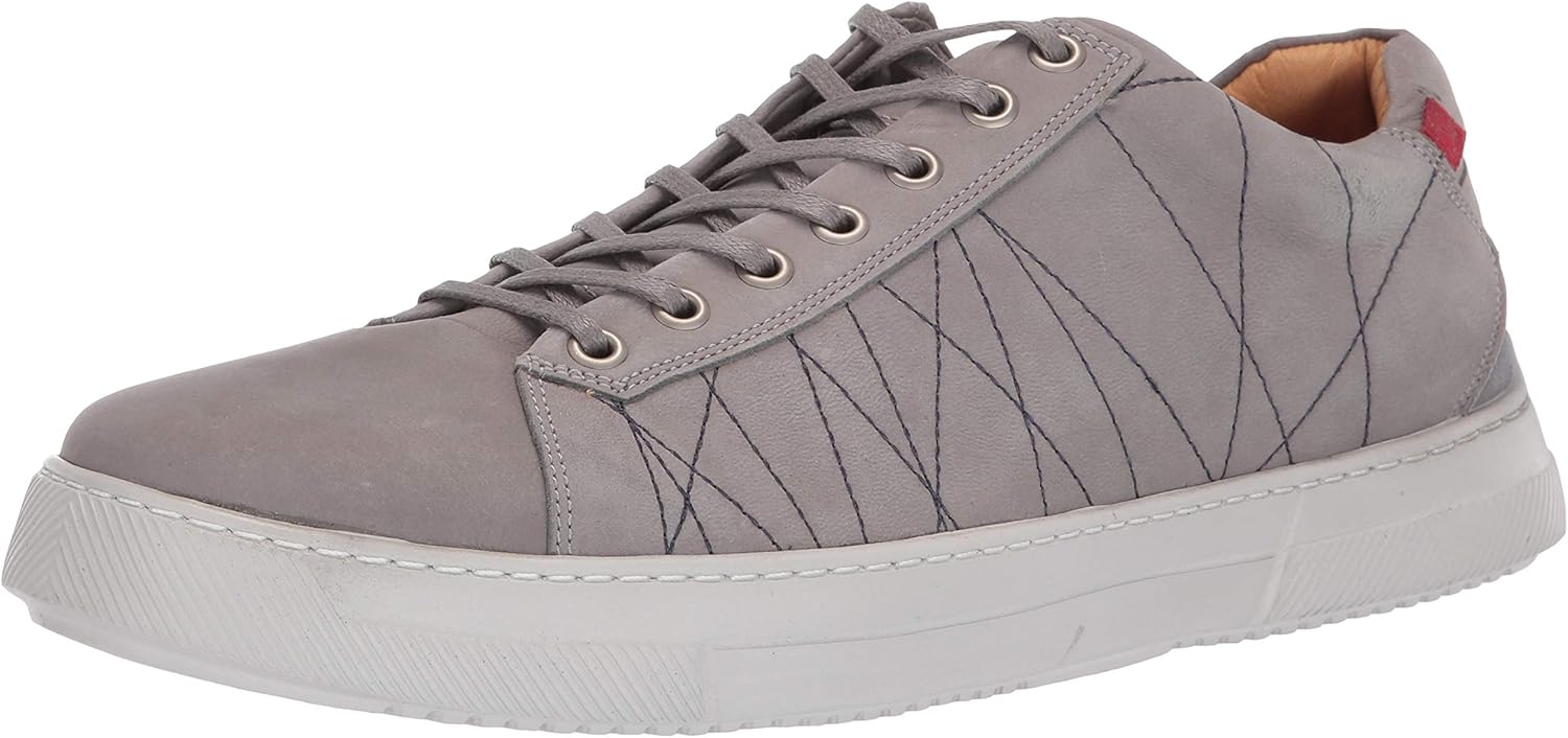 

Мужские кожаные роскошные кроссовки на шнуровке Marc Joseph New York с легкой технологией, белый/серый/светло-серый