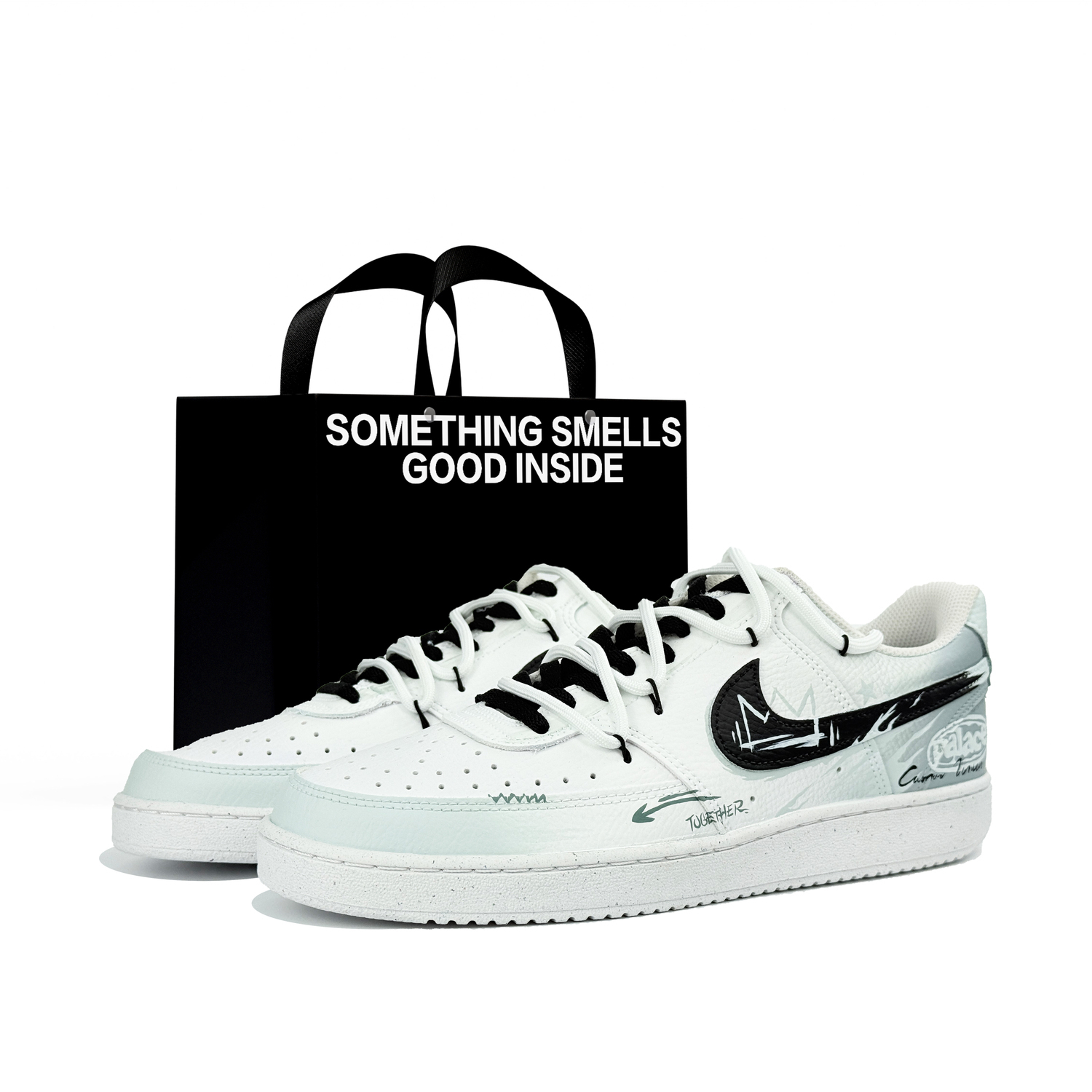 

Nike Кроссовки для скейтбординга Court Vision устойчивые к истиранию дышащие низкие мужские Ocean Blue, цвет Ocean Blue