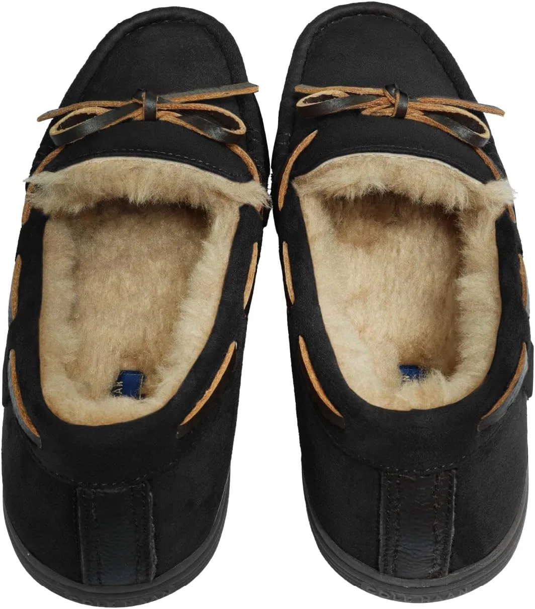 Мужские классические мокасины-слипоны Cole Haan из микрозамши, Caviar — фото 4