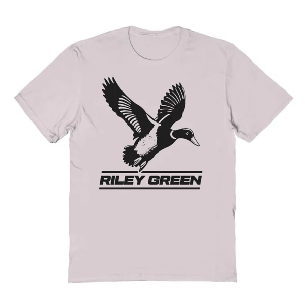 

Мужская футболка с графическим логотипом Riley Green Duck Licensed Character, цвет ice gray