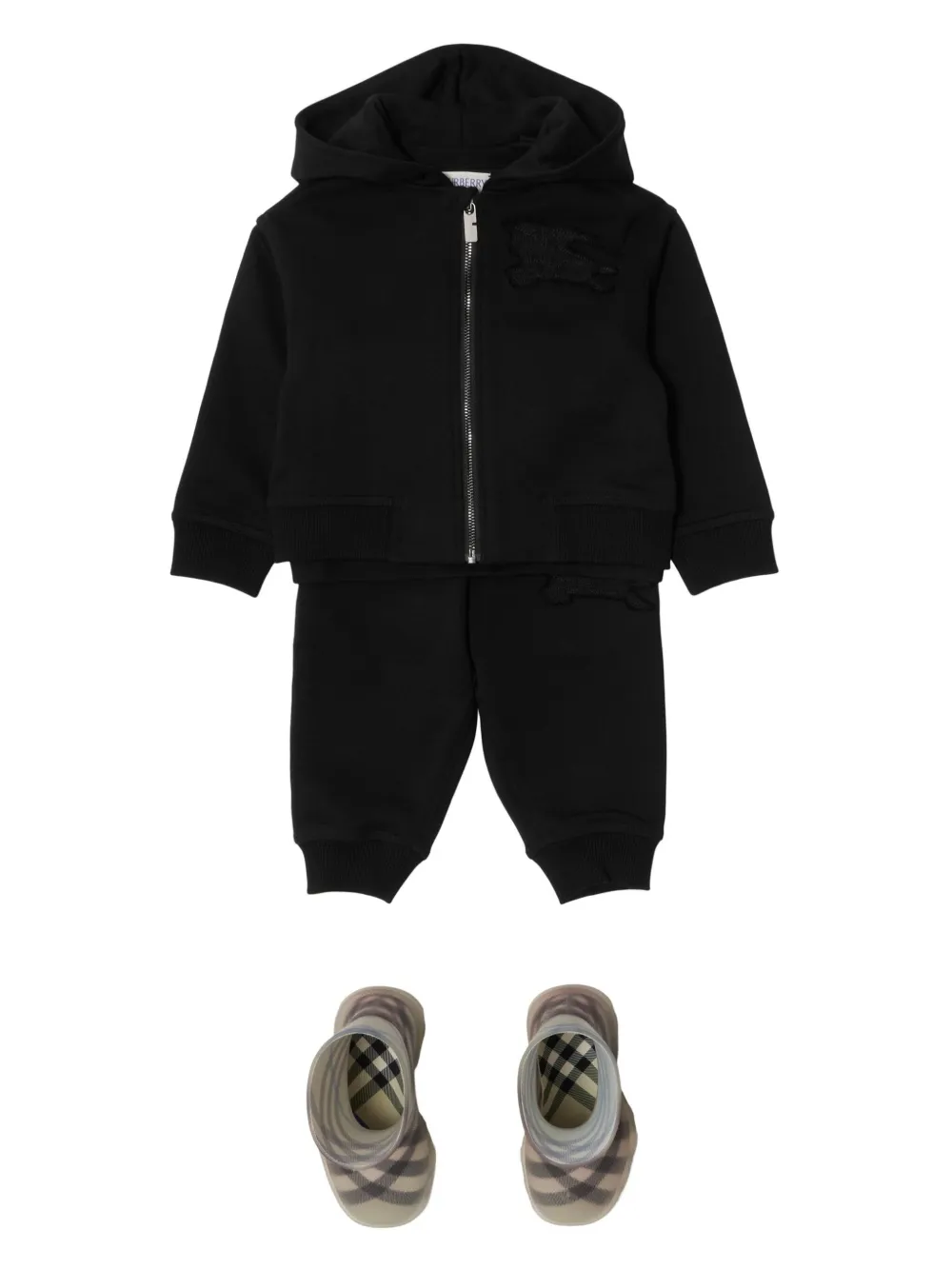 Спортивные брюки с вышивкой EKD BURBERRY KIDS, черный — фото 3