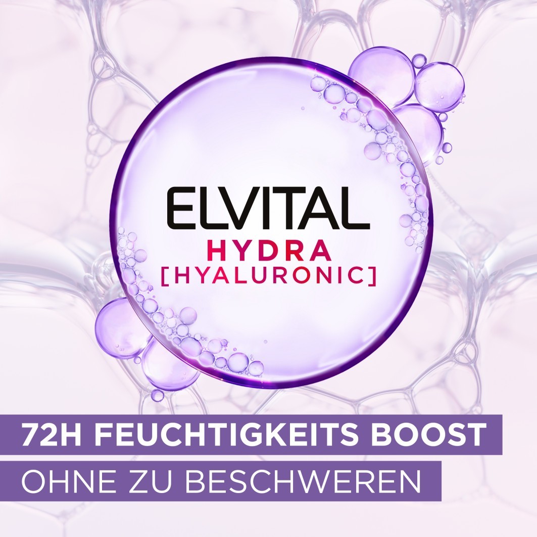Шампунь elvital hydra [hyaluronic] feuchtigkeits-auffüllendes shampoo Loreal Paris, объем 1000 мл — фото 4