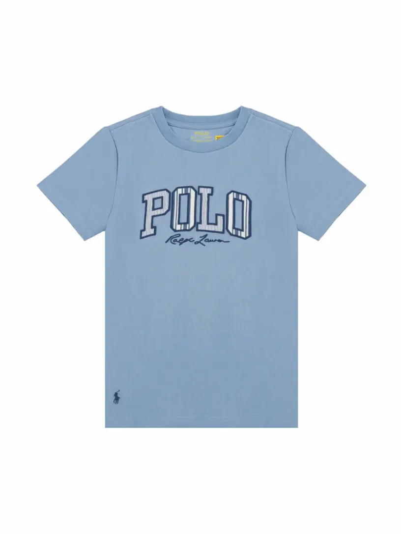 

Хлопковая футболка с логотипом Ralph Lauren, синий