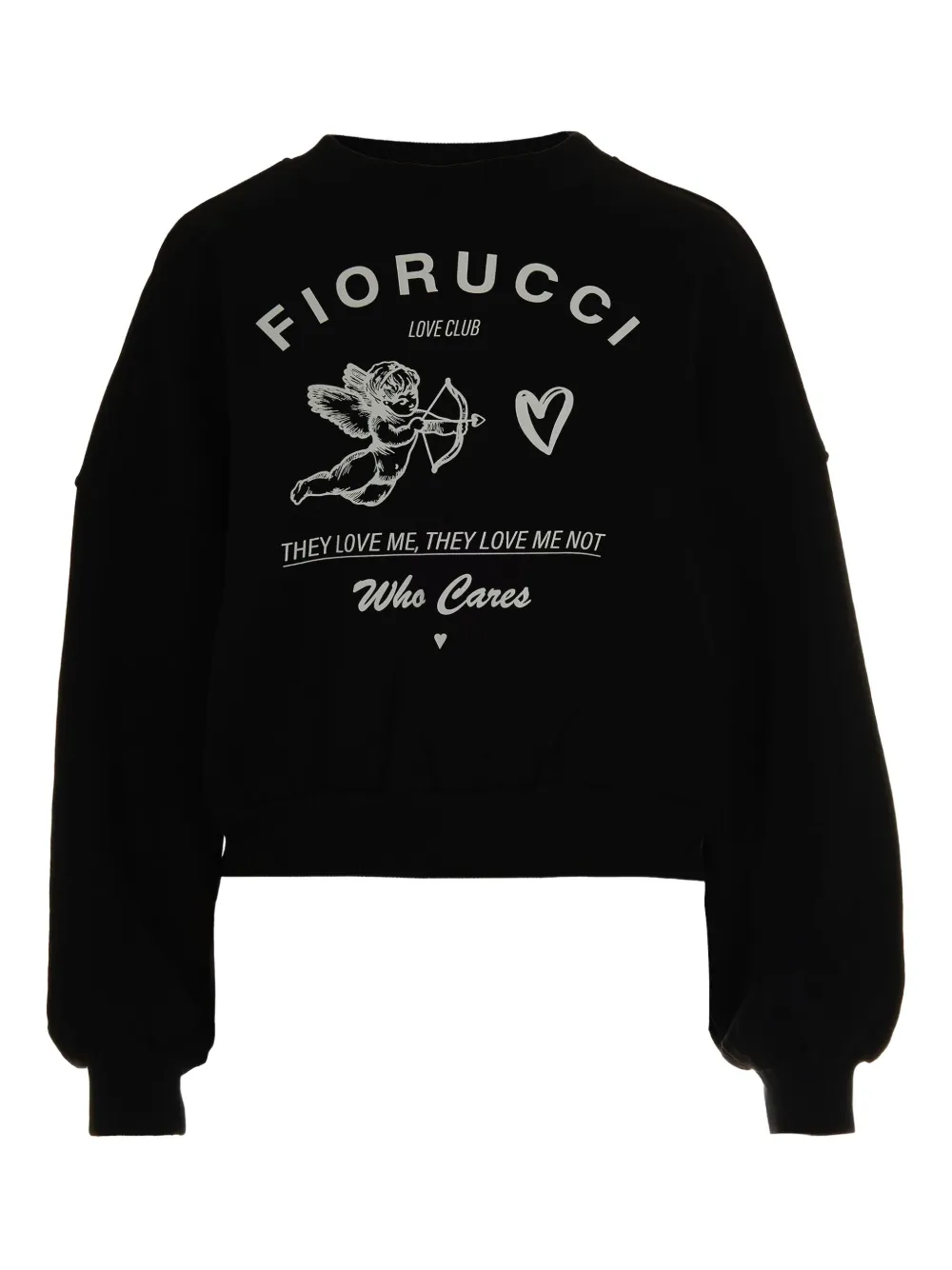 

Толстовка с принтом купидона Fiorucci, черный