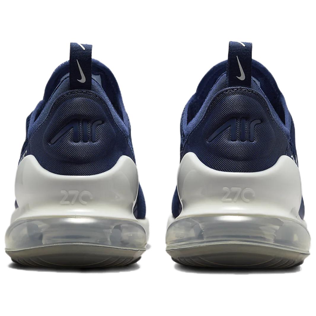 Nike Air Max 270 Midnight Navy Black Jade Horizon White, Midnight Marine Blue/Black/Jade Green/White — фото 4