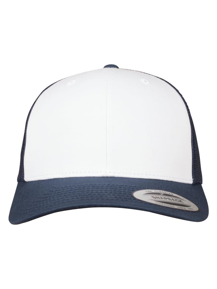 

Бейсболка Flexfit Trucker, цвет navy/white/navy