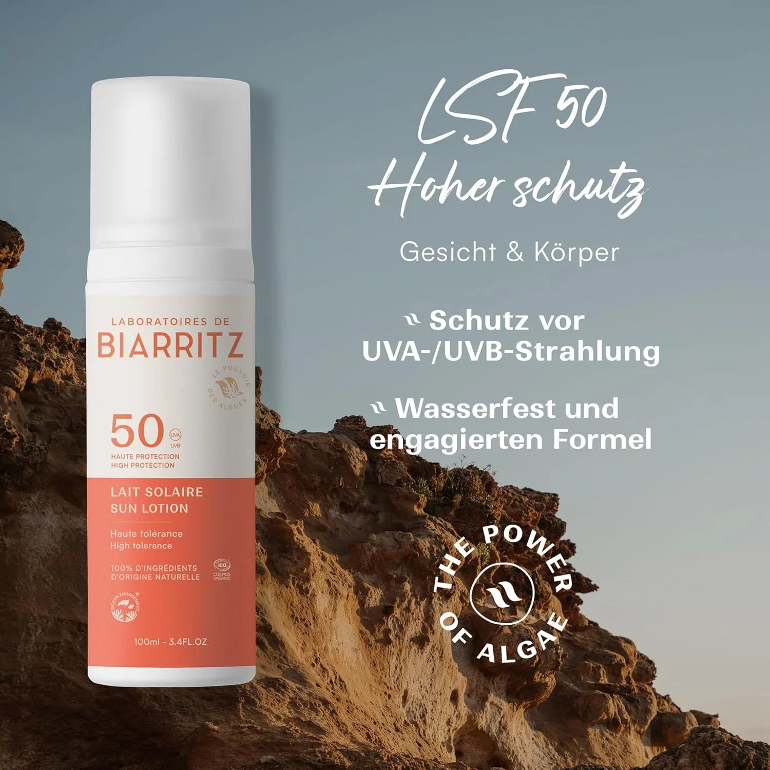 Органический солнцезащитный лосьон SPF50 «Sun Lotion» от Laboratoires de Biarritz Laboratoires De Biarritz — фото 2