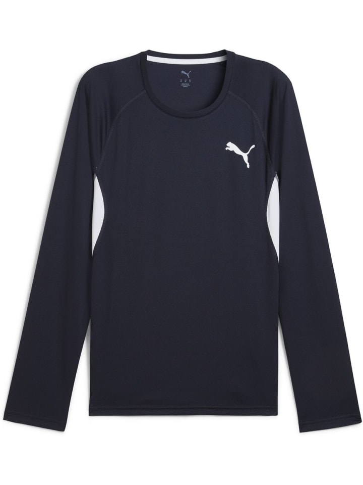

Футболка Cross The Line Longsleeve Tee 3.0 синего цвета Puma, Синий, Футболка Cross The Line Longsleeve Tee 3.0 синего цвета Puma