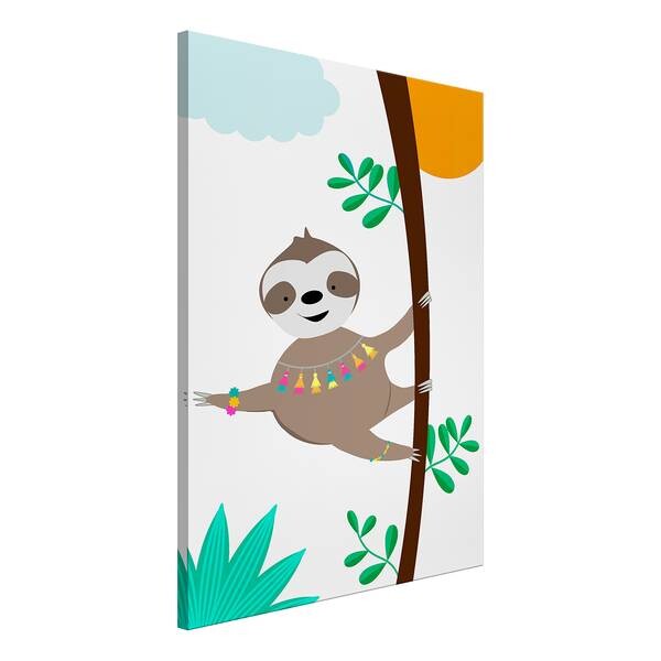 

Фреска Artgeist Happy Sloth, разноцветный