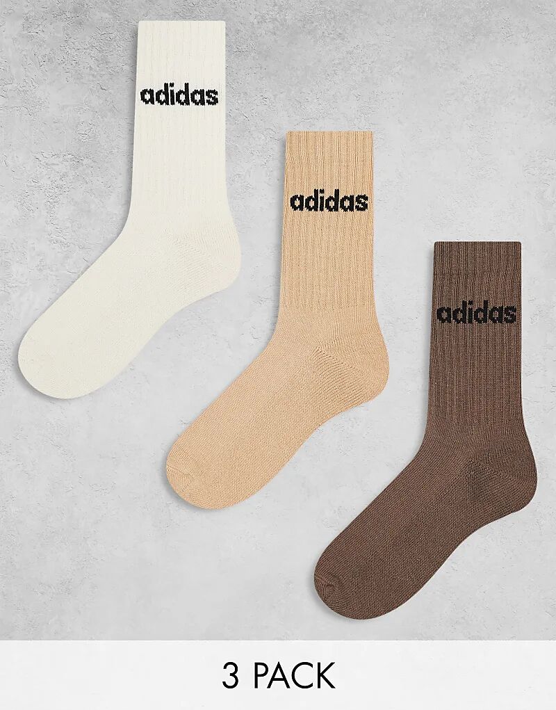 

Набор из 3 пар носков Adidas Training в нейтральных тонах Adidas Performance