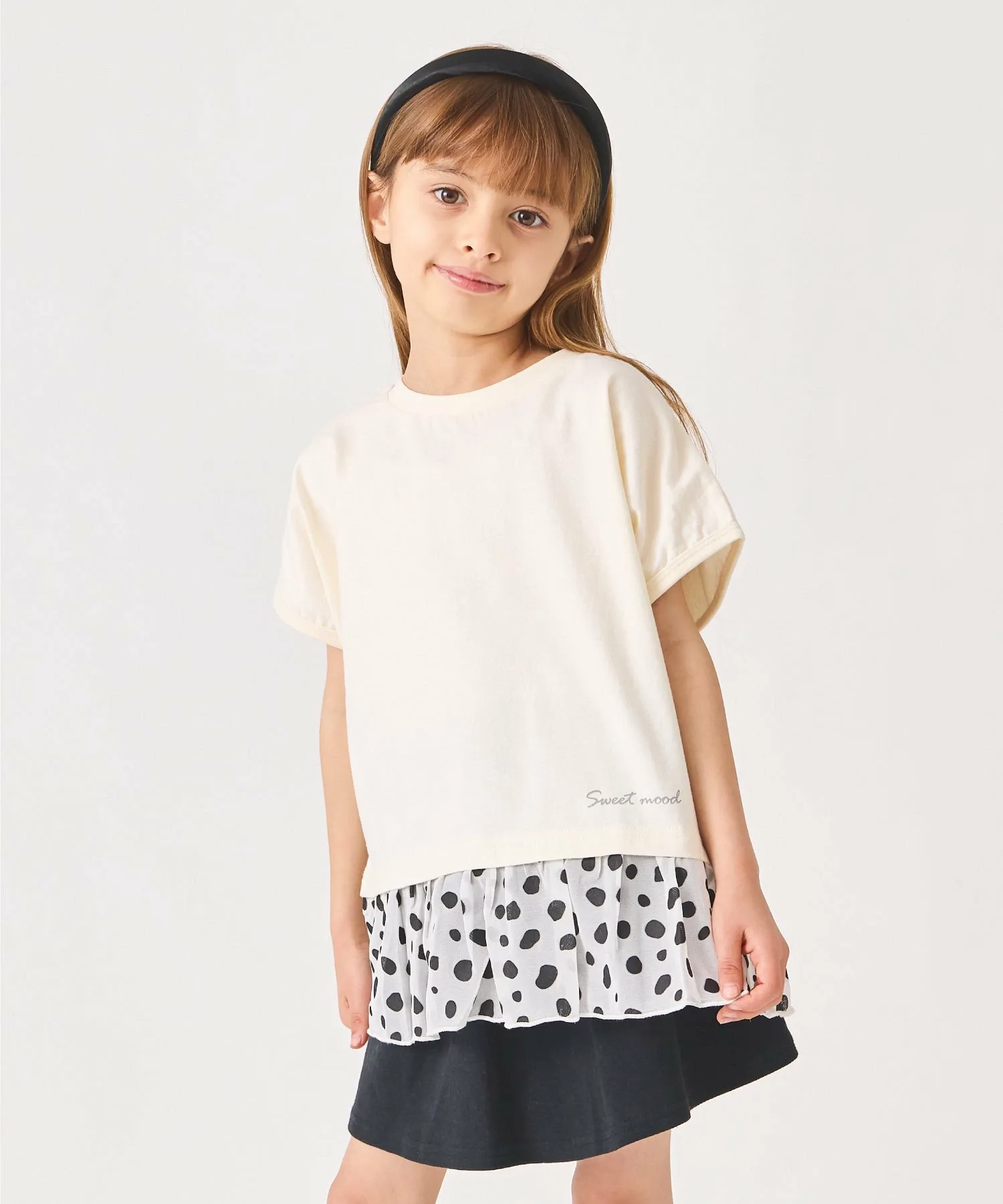 Топ с оборками по низу Ever Closet, ivory
