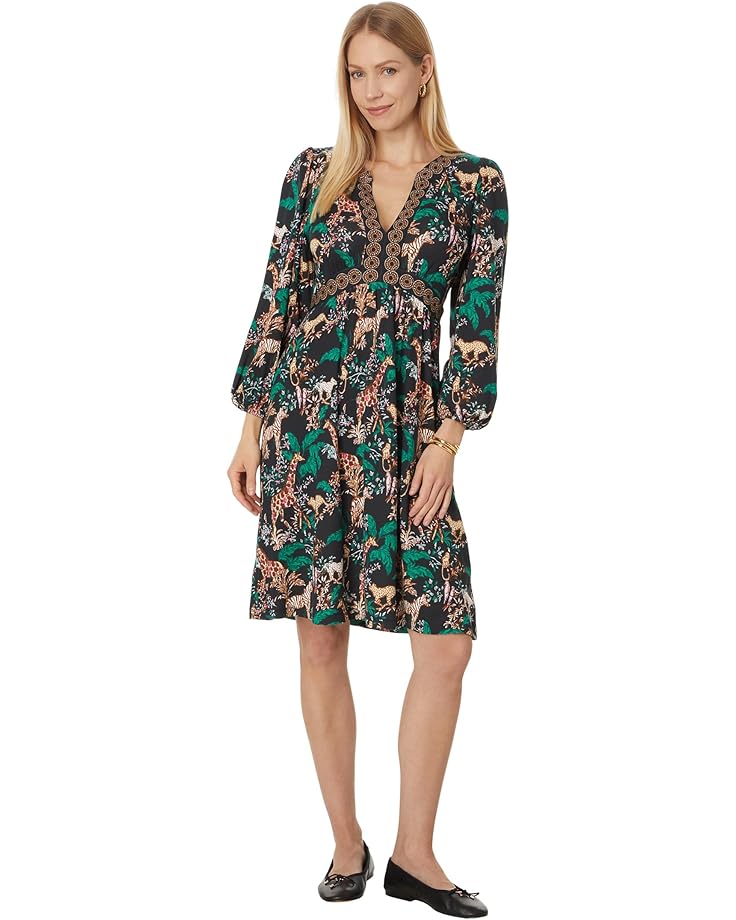 

Платье Lilly Pulitzer Wexlee 3/4 Sleeve Dress, цвет Multi Dancing In The Moonlight Engineered Knit Dress