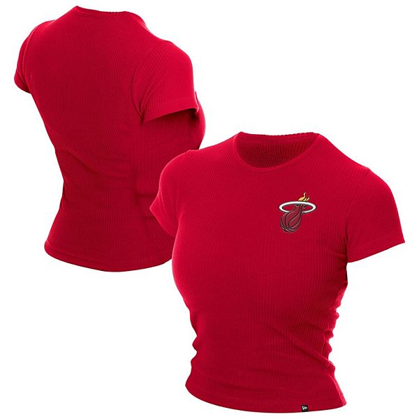 

Женская темно-красная футболка baby doll cropped miami heat leisure collection New Era, Красный, Женская темно-красная футболка baby doll cropped miami heat leisure collection New Era