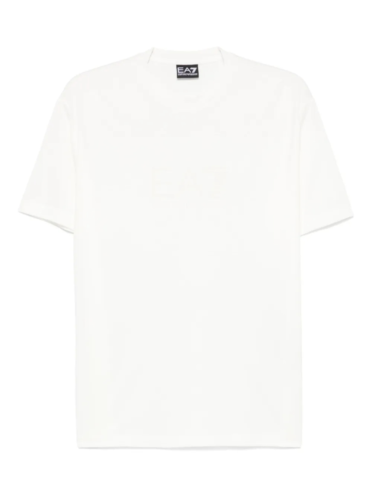 

Футболка с флокированным логотипом Ea7 Emporio Armani, белый