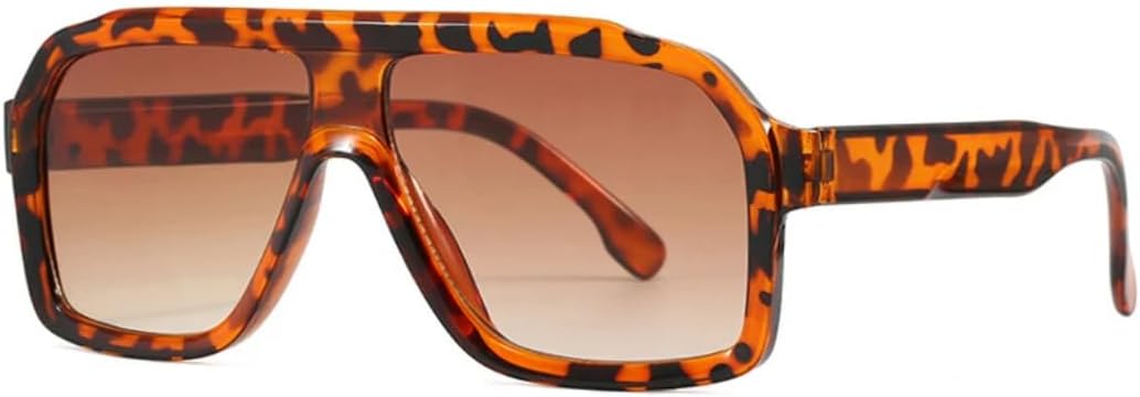 

Винтажные большие панк-солнцезащитные очки для женщин, роскошные мужские солнцезащитные очки для активного отдыха, спорта, поездок, путешествий, защита от УФ-излучения UV400 VVTWSSW, Leopard Gradient Tea