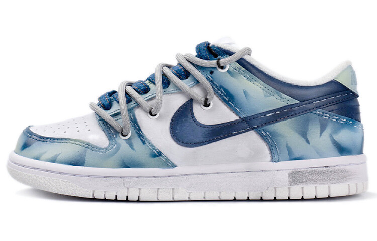 

Кроссовки Nike Dunk Skateboard Shoes Women's Low-Top Blue/White