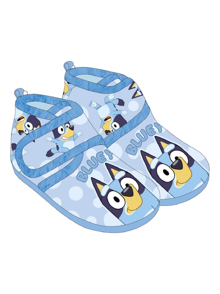 Детские нескользящие ботильоны Gabby's Dollhouse Slippers для дома, синего цвета — фото 2