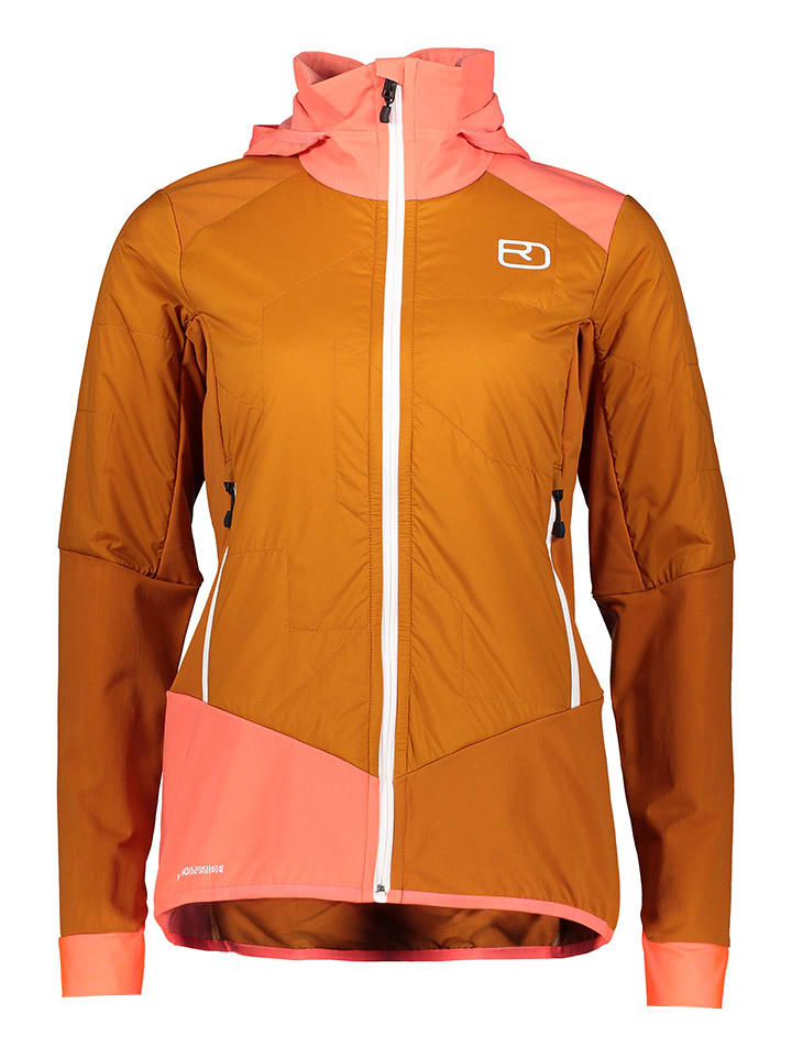 

Куртка софтшелл ORTOVOX Hybridjacke Swisswool Col Becchei, цвет Orange/Rosa