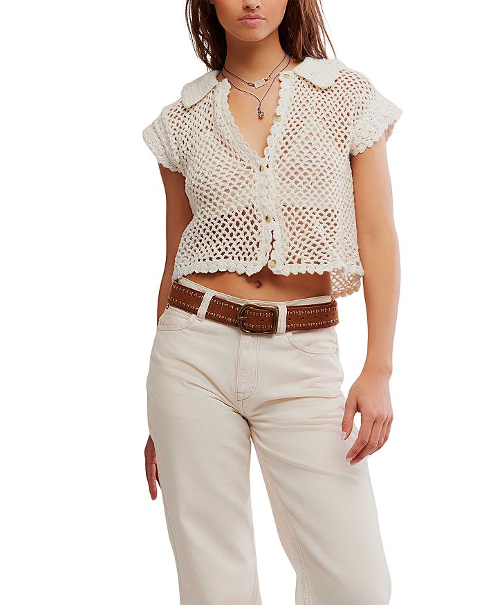 

Лилия Кружевной Топ Free People, белый