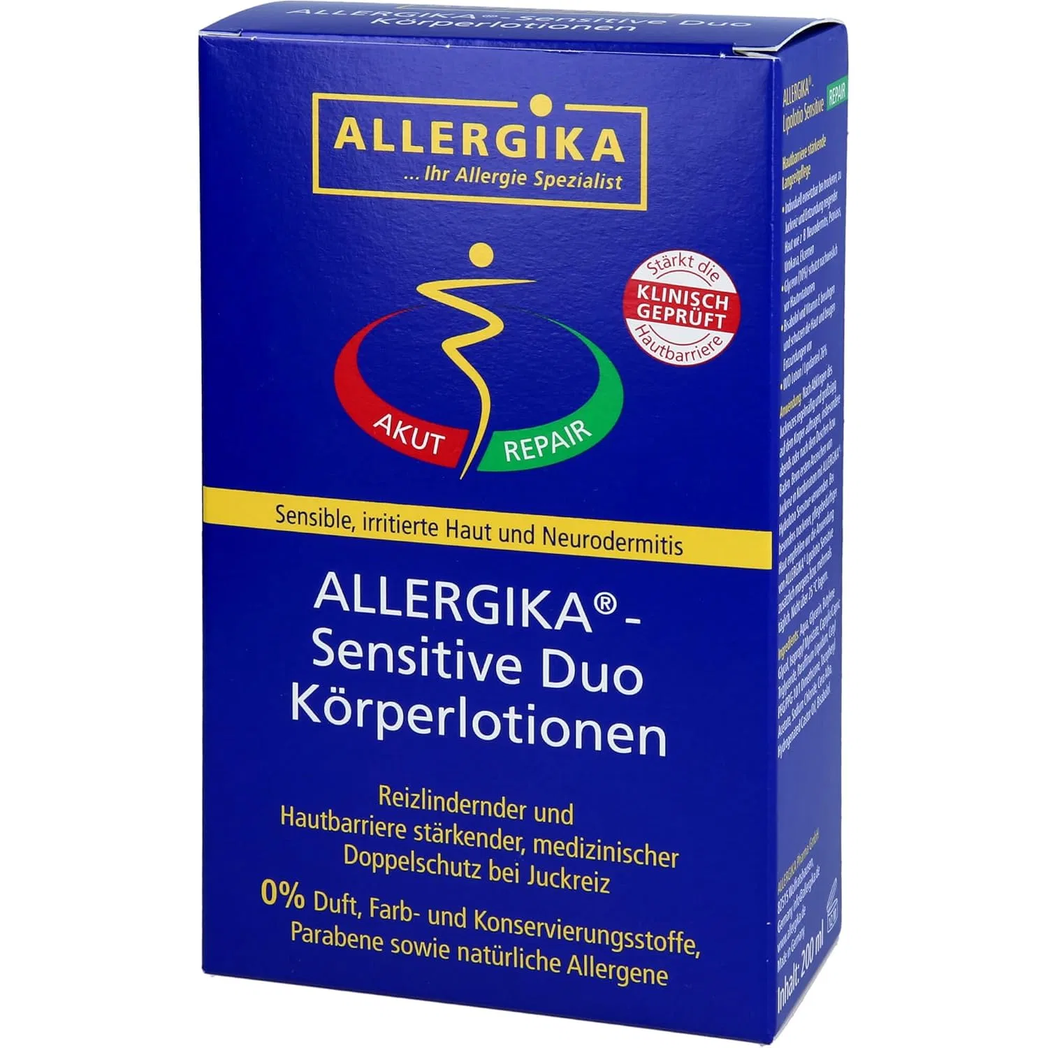Лосьон для тела ALLERGIKA Sensitive Lotion Duo, 400 мл ‎Allergika — фото 4