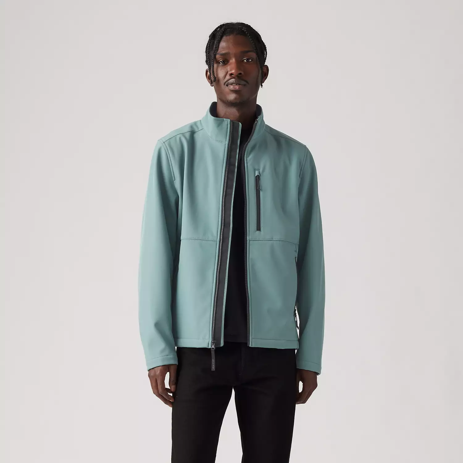 

Мягкая куртка с воротником-стойкой Levi's, зеленый
