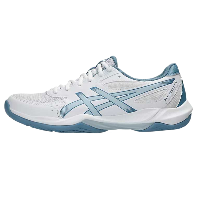 

GEL ROCKET 12 дышащие поддерживающие низкие волейбольные кроссовки мужские Wide Fit ASICS, белый/cool серый