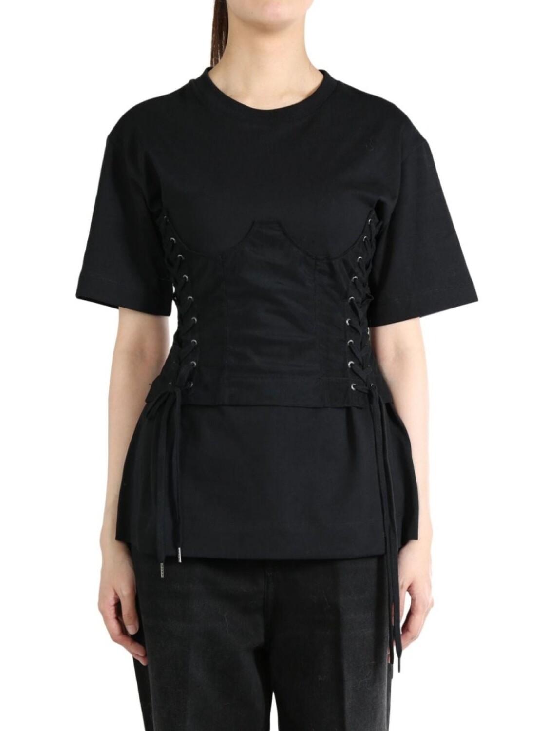 

Футболка в стиле корсета Simone Rocha, черный