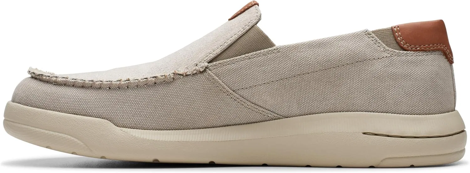 Мужские мокасины Clarks Driftlite Step, Light Grey Combi — фото 3