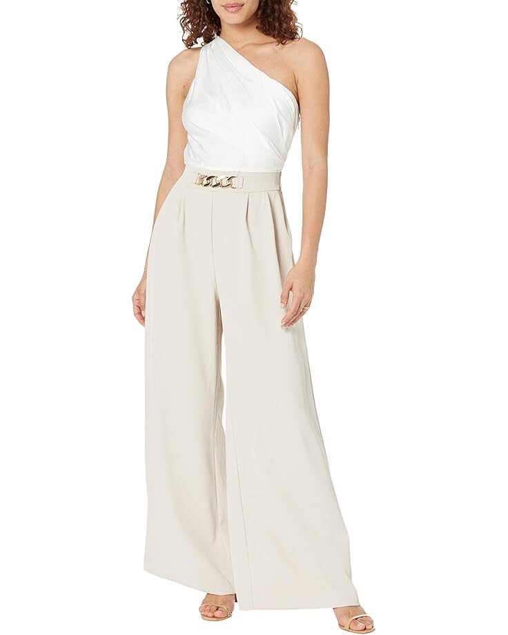 

Комбинезон line and dot Reese Jumpsuit, цвет Ivory/Beige