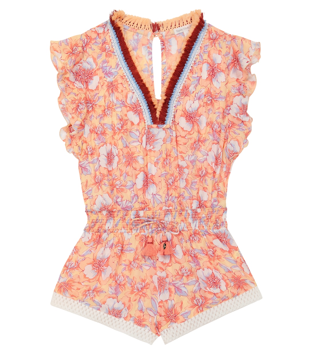 

Саша цветочный комбинезон Poupette St Barth Kids, Yellow Dalia