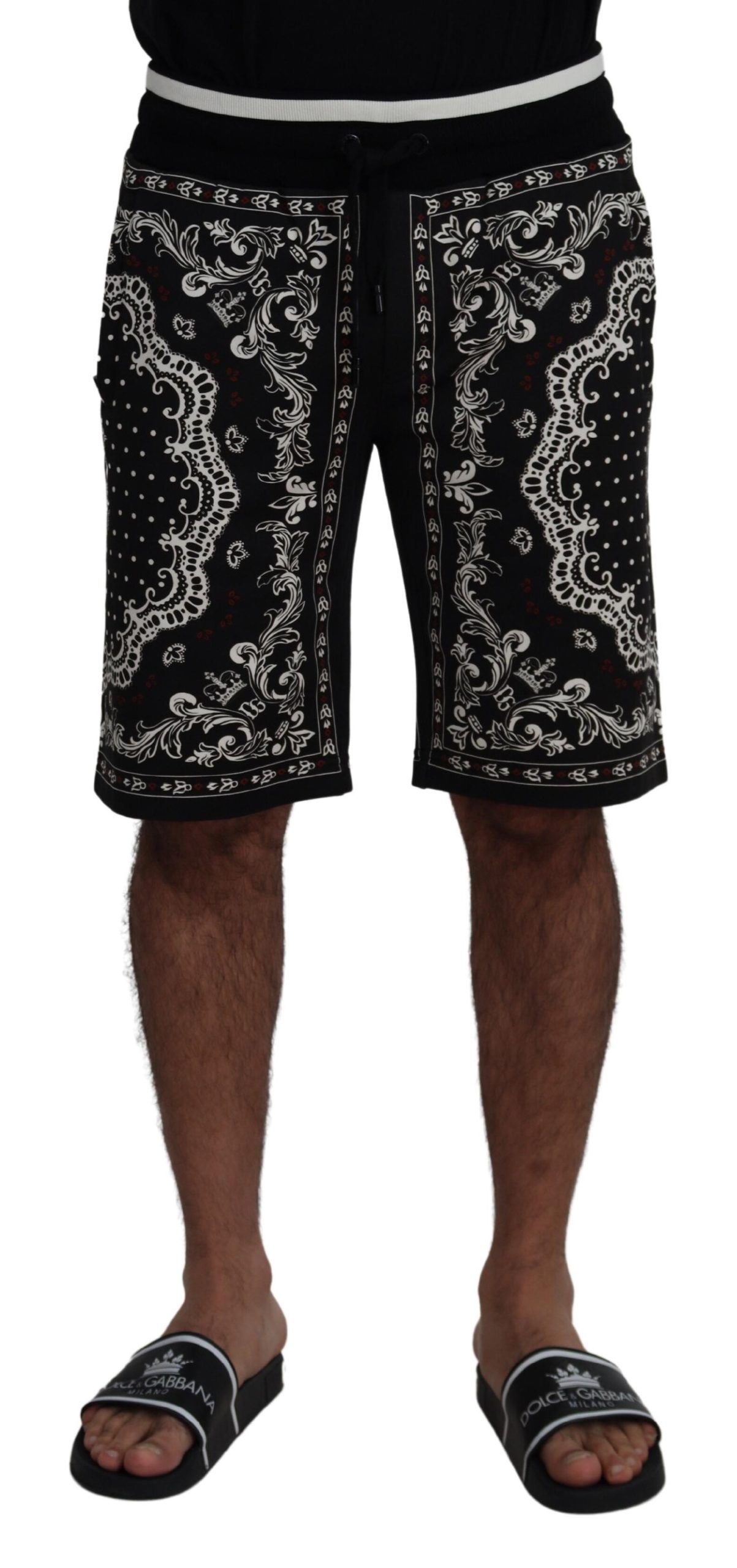 

Элегантные черные хлопковые шорты MainLine Dolce & Gabbana
