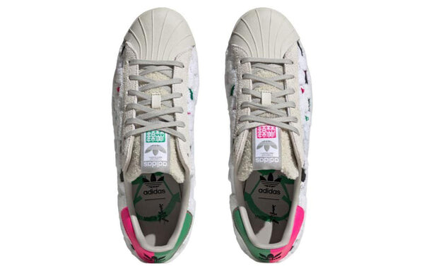 Кроссовки оригиналы суперзвезда 80-х x хан мейлин Adidas, белый — фото 4