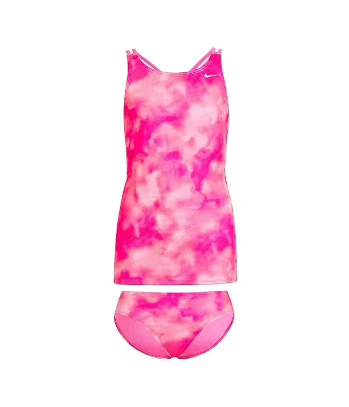 Танкини Aquatic Awe Spiderback Nike Kids, Pink Glow