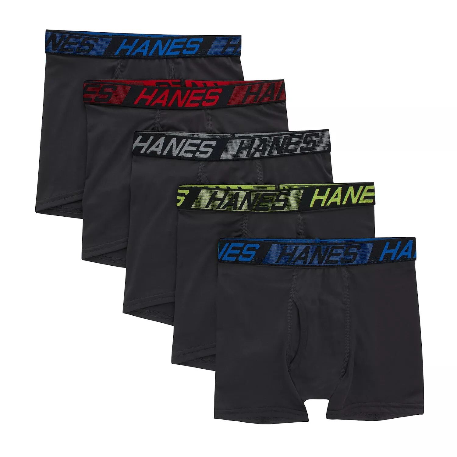 

Комплект из 5 спортивных трусов-боксеров Hanes X-Temp Hanes, черный