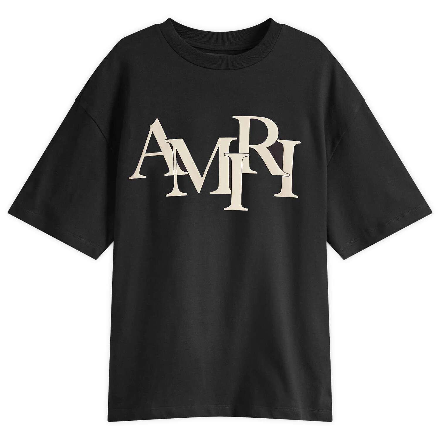 

Футболка Amiri Staggered Logo T-Shirt, черный