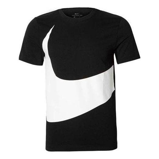 

Футболка sportswear big swoosh tee large casual sports short sleeve black Nike, черный