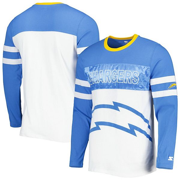

Мужская футболка с длинным рукавом Los Angeles Chargers halftime в цвете powder blue/white Starter