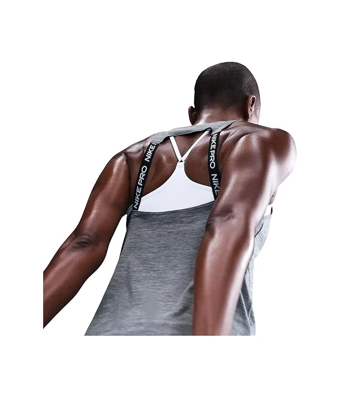 Топ Nike Pro Dri-FIT, Smoke Grey/Heather/White — фото 4
