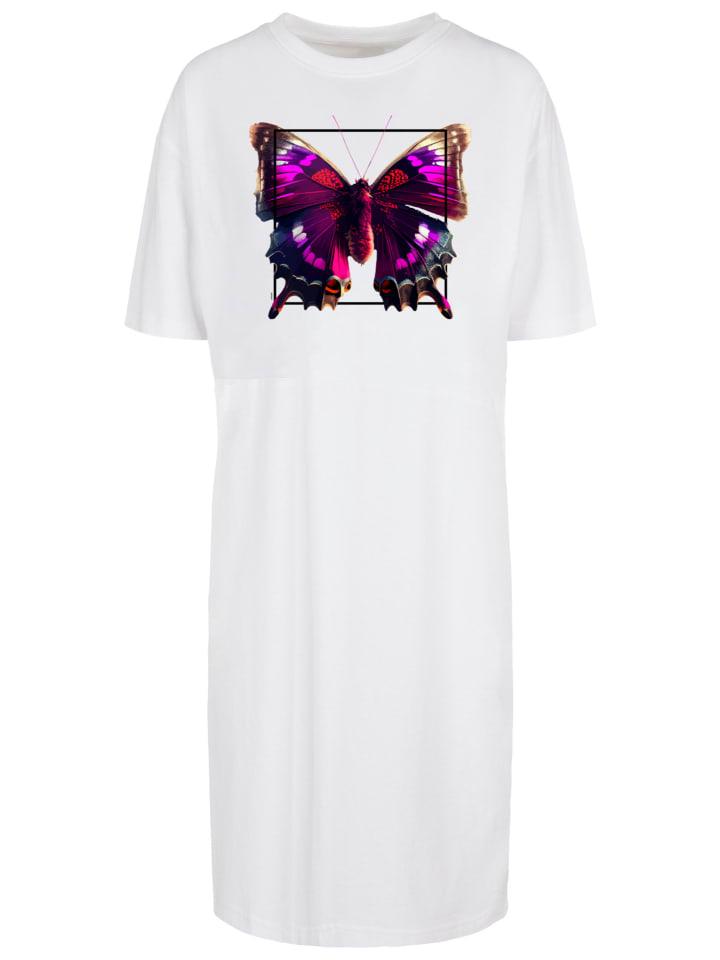 

Короткое платье F4NT4STIC Oversize Kleid Pink, белый