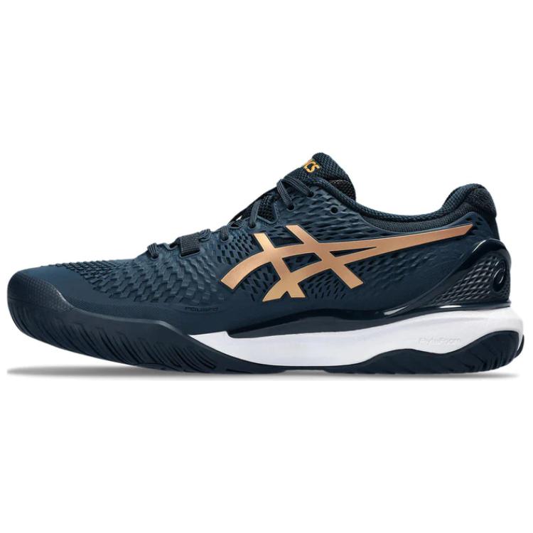 

Gel Resolution 9 French Blue Pure Gold Asics, Синий Золотой Белый