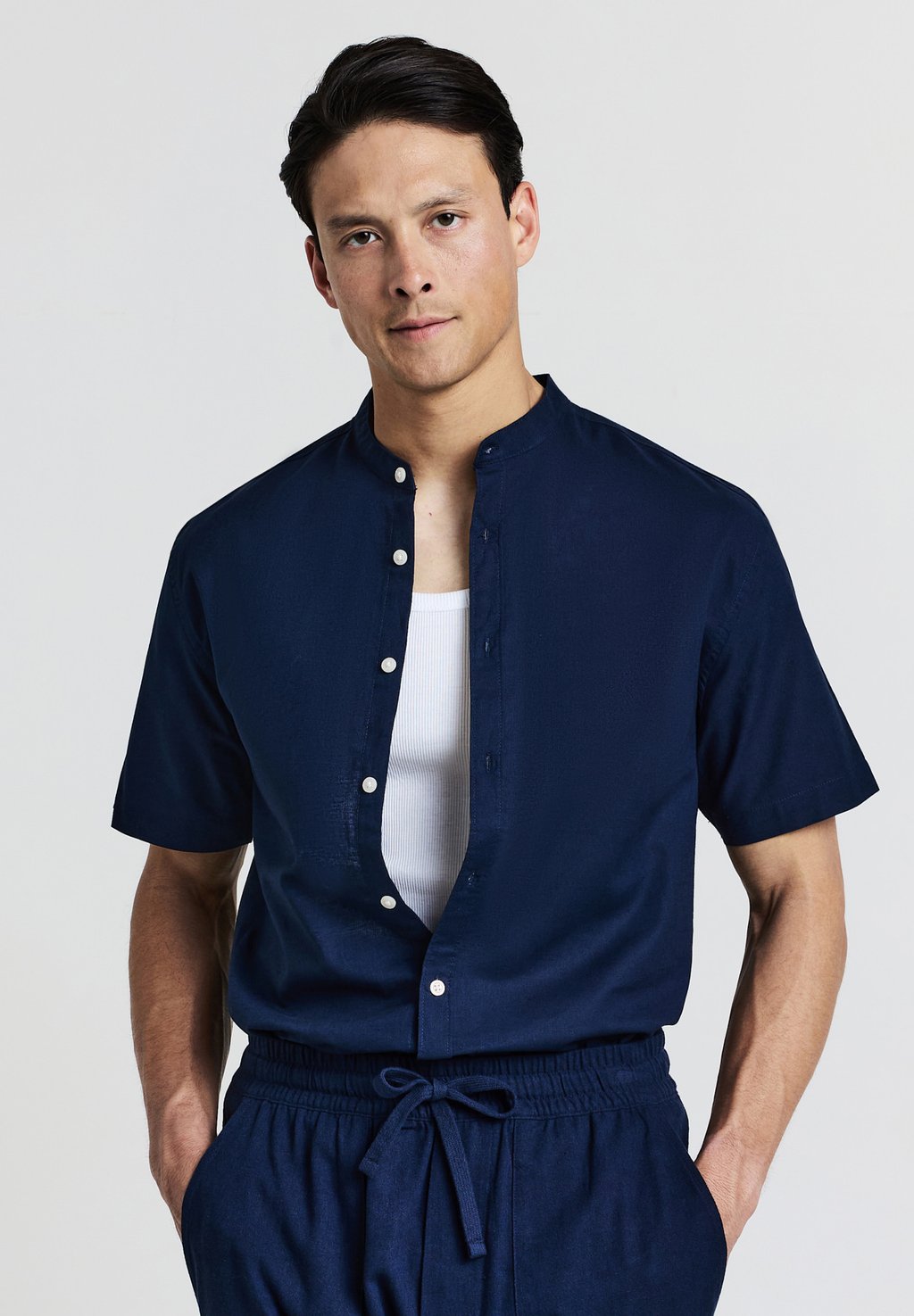 

Рубашка CAMICIA COREANA MISTO LINO Calliope, цвет Blu Navy