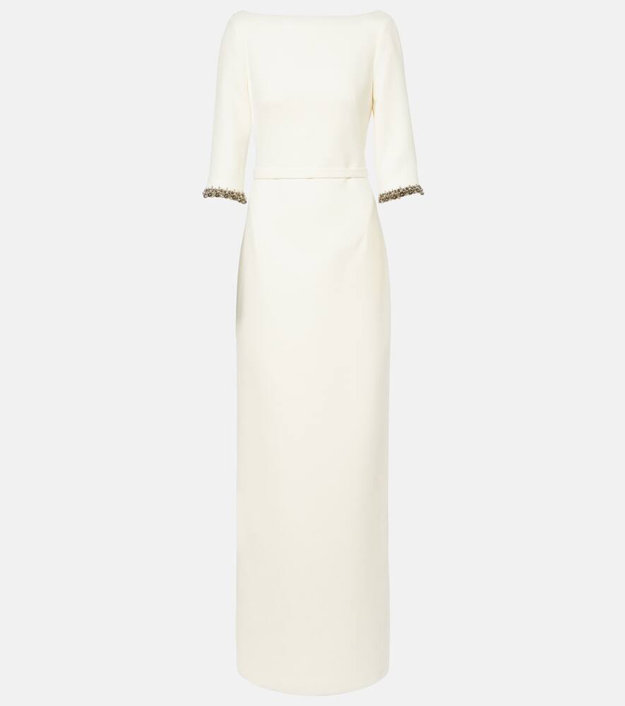 

Свадебное платье Amaris из крепа с декоративными элементами Safiyaa, Ivory With Gunmetal