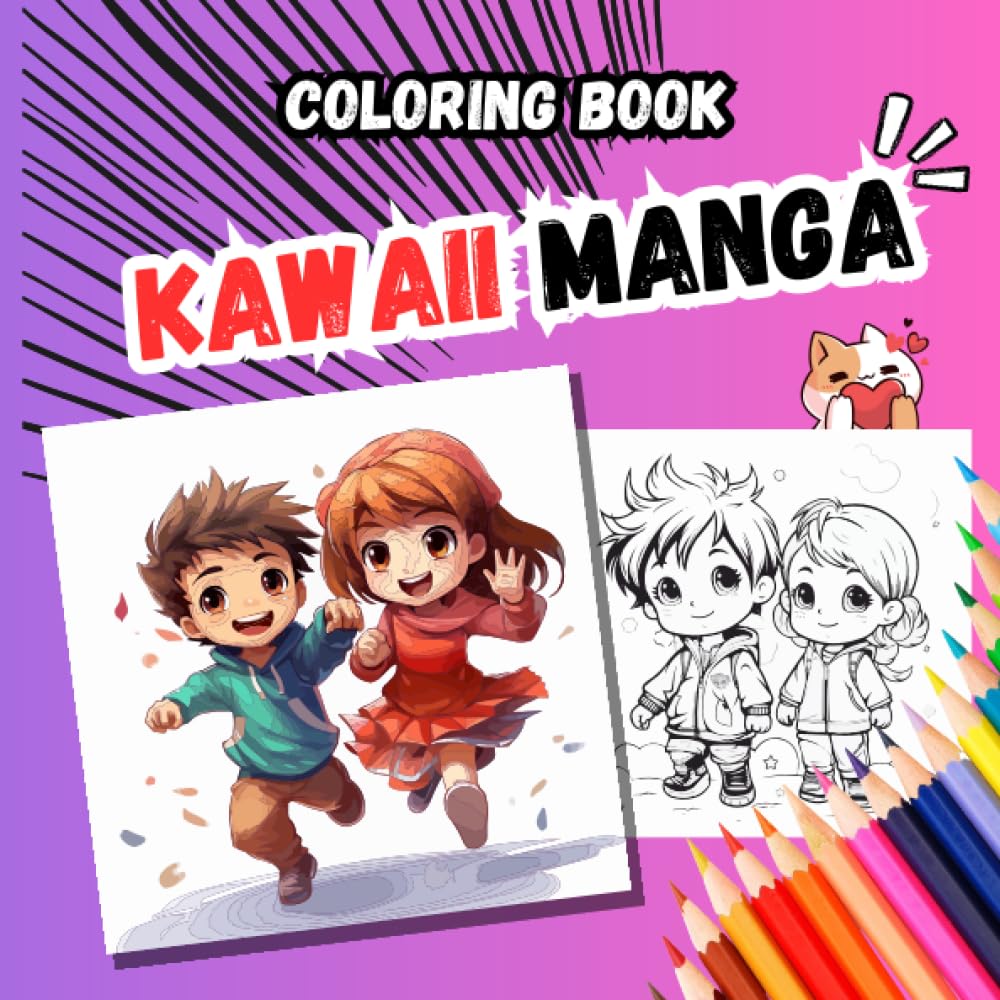 

Coloring book | Kawaii | Manga | Cute drawings: 30 fun and cute characters to color (Independently published)
