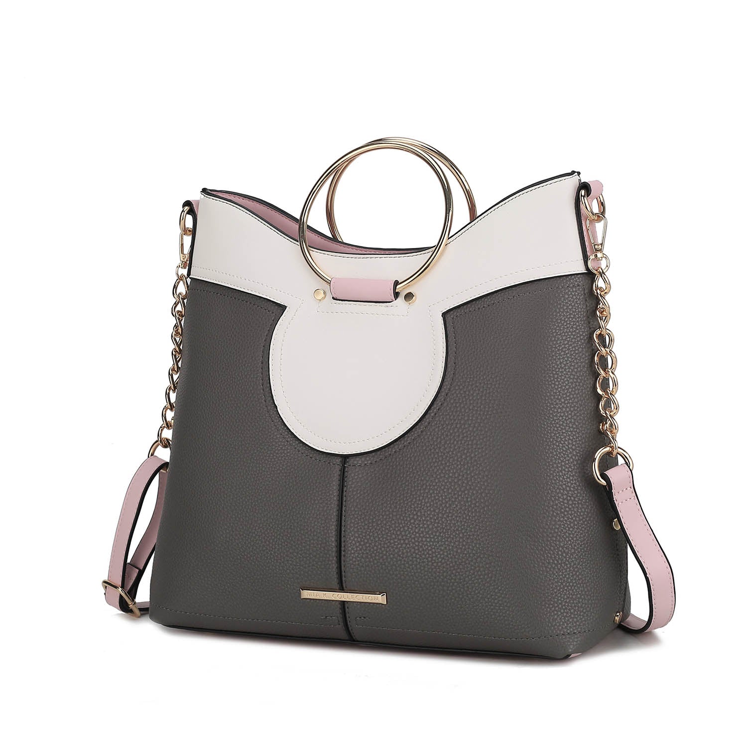 

Женская сумка-портфель Kylie Top Handle Satchel из веганской кожи от Mia k MKF Collection By Mia K., цвет charcoal, Черный, Женская сумка-портфель Kylie Top Handle Satchel из веганской кожи от Mia k MKF Collection By Mia K., цвет charcoal