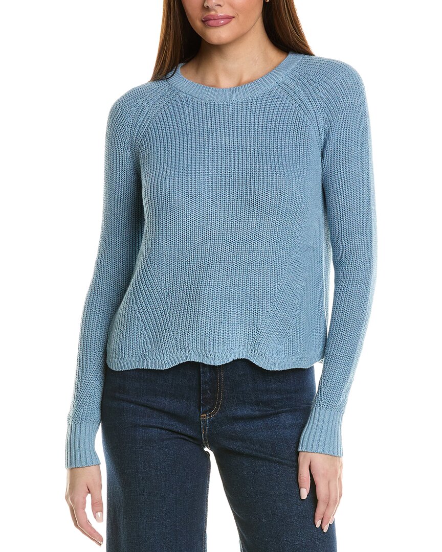 

Осенний кашемировый свитер с фестонами Autumn Cashmere, серый