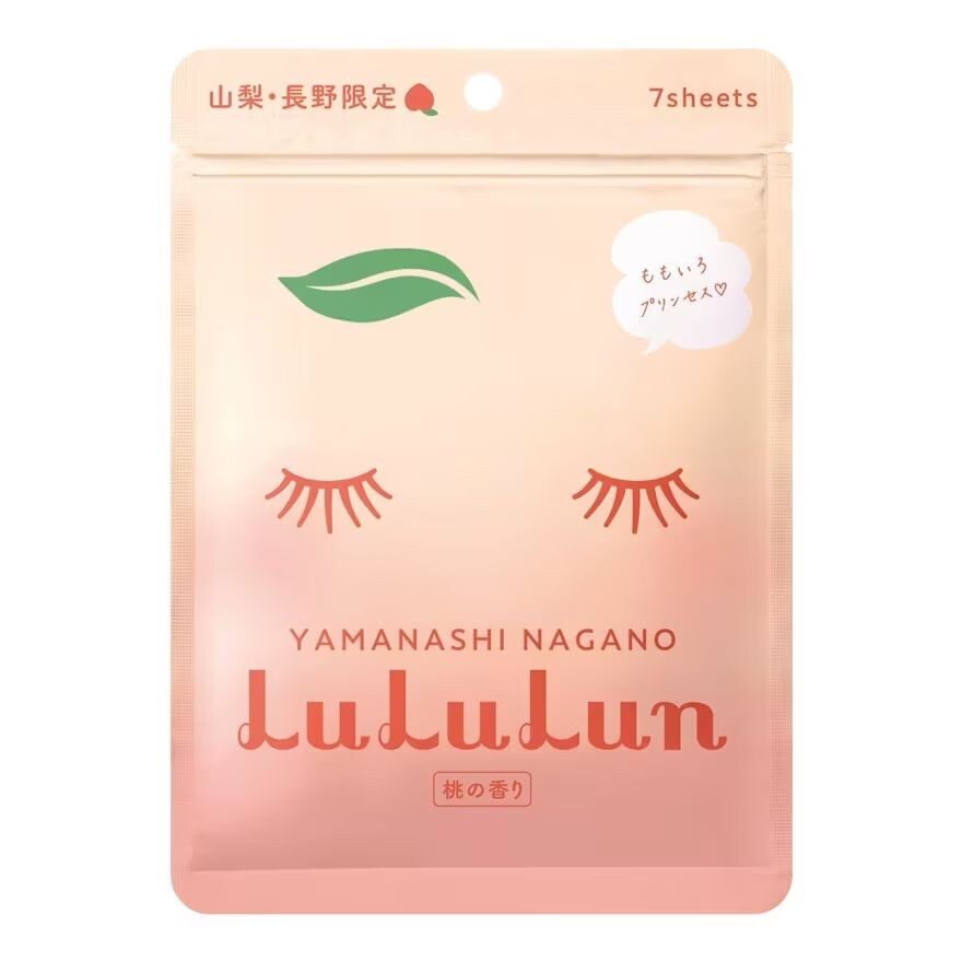 

Lululun Маска для лица Персик 7Day 7'S แผ่นมาส์กหน้า ลดเลือนริ้วรอย, Pink