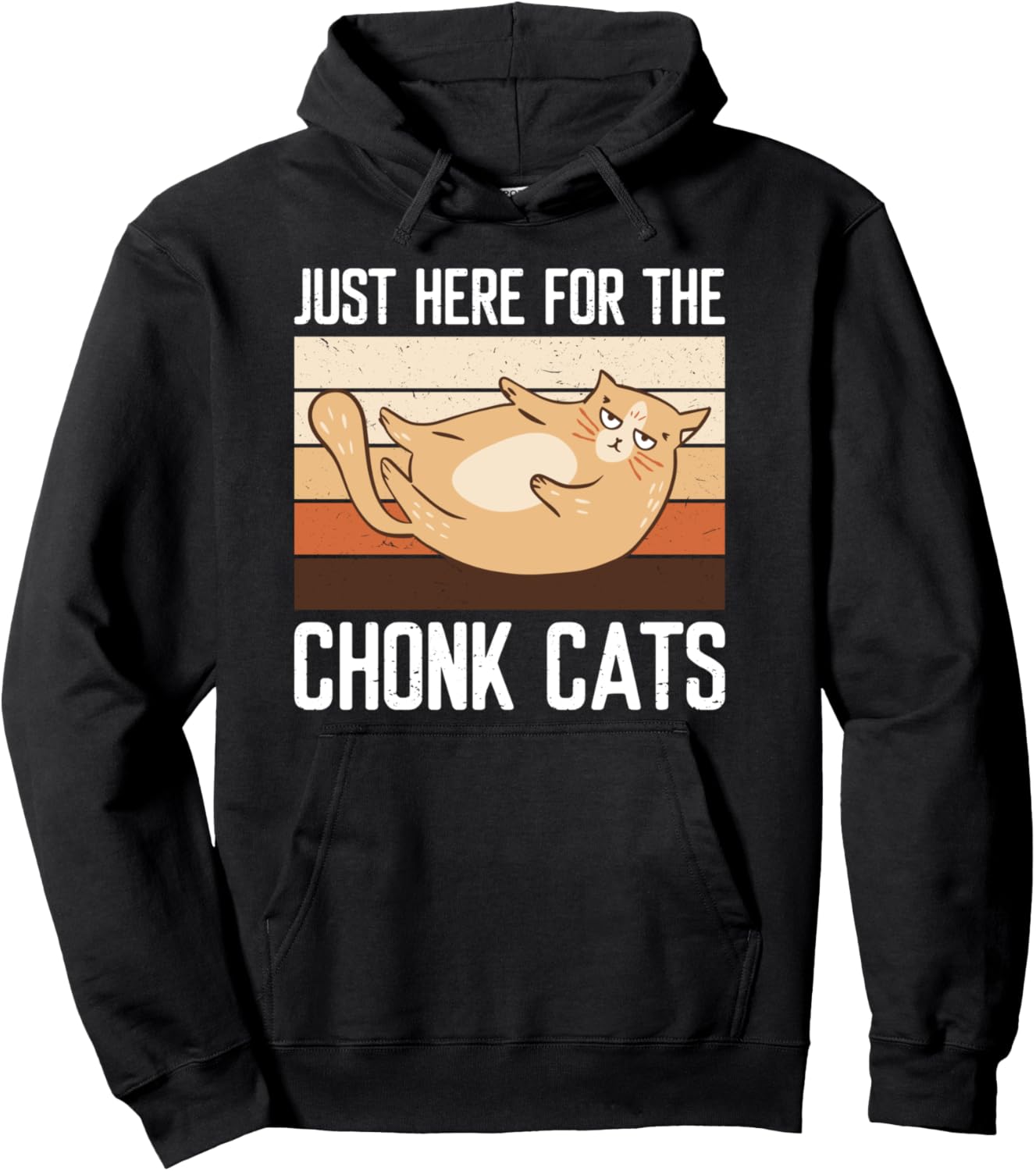 

Мем про толстую кошечку, котенок, мяу, пухленькая толстовка с котом Chunk Cat Shirt, черный