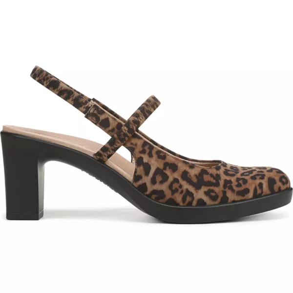 Женские туфли-лодочки с открытой пяткой Lifestride, цвет leopard — фото 2