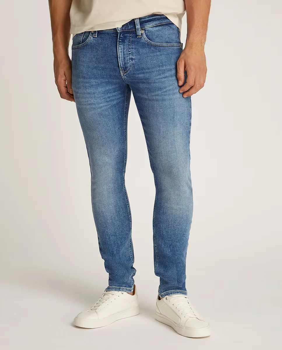 

Мужские обтягивающие джинсы с низкой посадкой Calvin Klein Jeans, синий