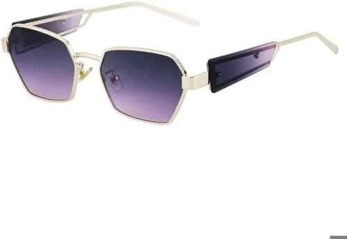 

Модные многоугольные солнцезащитные очки 2027 года для женщин, стильные солнцезащитные очки с узкой геометрической оправой для мужчин MTZJH, C2purplepink